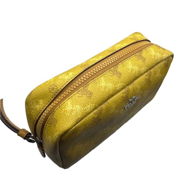 COACH Horse & Carriage Print Boxy 20 Cosmetic Bag F84642 - Picture 5 of 10